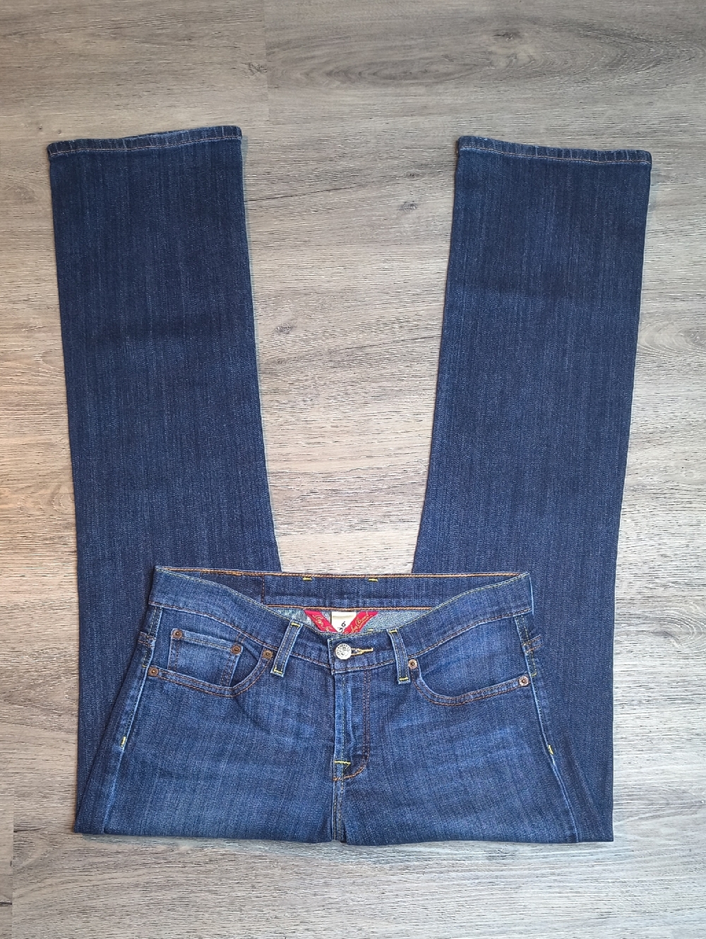 sac349🍀Mid Rise Bootcut w/32.5" Inseam Lucky Women's Jeans Size 6